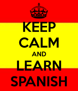 Keep calm and learn spanish poster