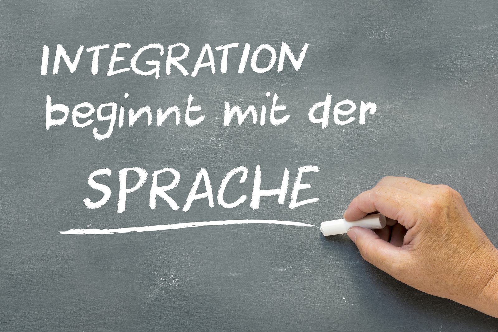 blackboard stating integration beginnt mit der Sprache