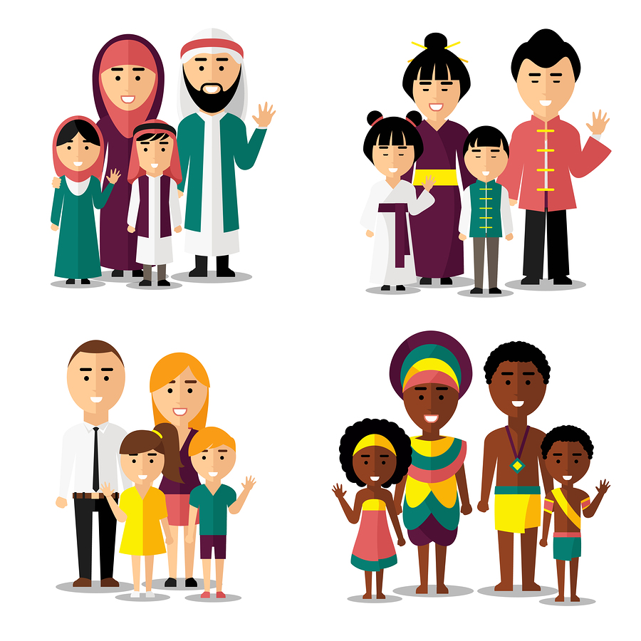 image of mixed cultural families