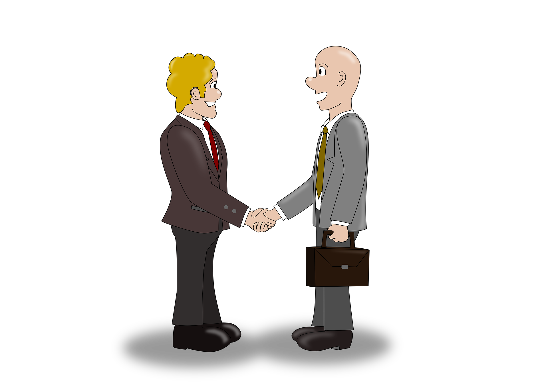 Image of businessmen shaking hands