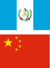flags of guatemala and china